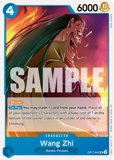 Wang Zhi OP17-041 The World's Strongest Warriors One Piece Karte