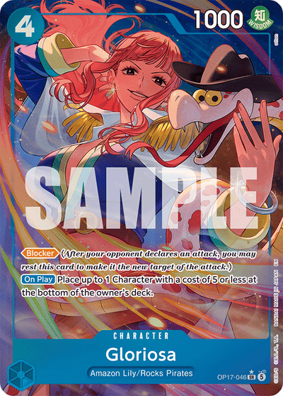 Gloriosa OP17-046 (Parallel 1) The World's Strongest Warriors One Piece Karte