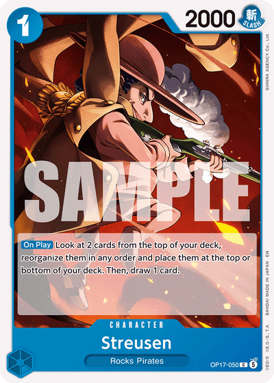 Streusen OP17-050 The World's Strongest Warriors One Piece Karte