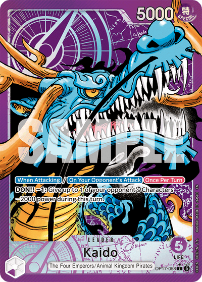 Kaido OP17-058 (Parallel 1) The World's Strongest Warriors One Piece Karte