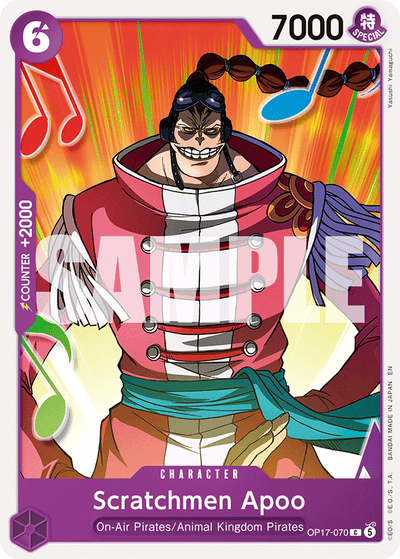 Scratchmen Apoo OP17-070 The World's Strongest Warriors One Piece Karte