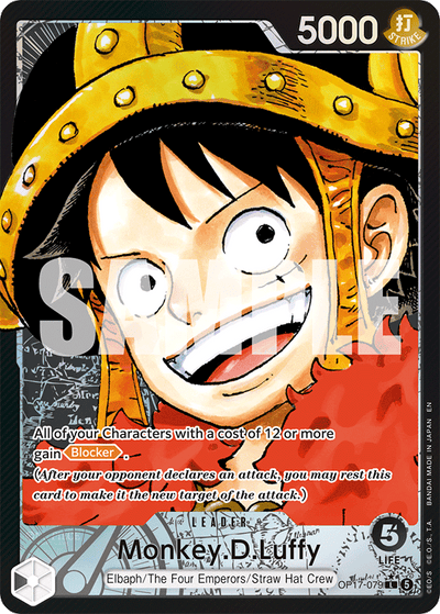 Monkey.D.Luffy OP17-079 (Parallel 1) The World's Strongest Warriors One Piece Karte