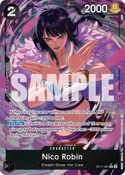 Nico Robin OP17-087 (Parallel 1) The World's Strongest Warriors One Piece Karte