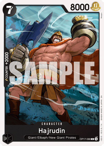 Hajrudin OP17-088 The World's Strongest Warriors One Piece Karte