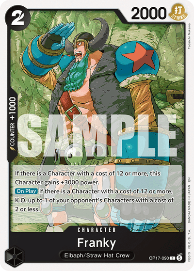 Franky OP17-090 The World's Strongest Warriors One Piece Karte