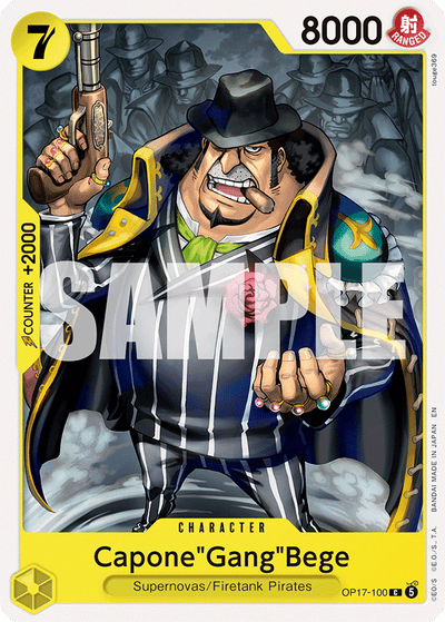 Capone"Gang"Bege OP17-100 The World's Strongest Warriors One Piece Karte
