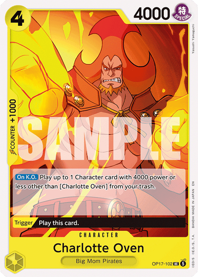 Charlotte Oven OP17-102 The World's Strongest Warriors One Piece Karte