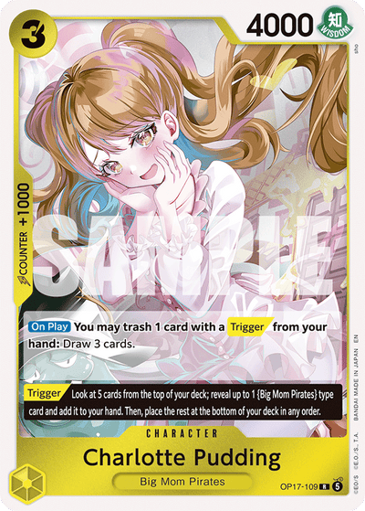 Charlotte Pudding OP17-109 The World's Strongest Warriors One Piece Karte