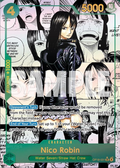 Nico Robin OP18-031 (Parallel 1) The Dominance of God One Piece Karte