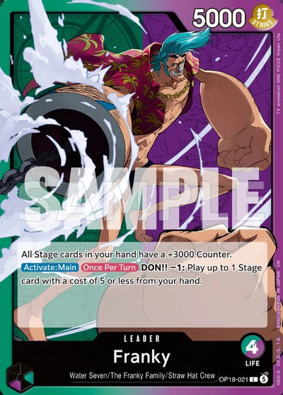 Franky OP18-021 The Dominance of God One Piece Karte