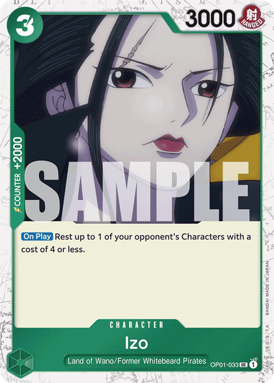 Izo OP01-033 (Parallel 3) One Piece Card The Best One Piece Karte