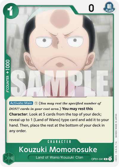 Kouzuki Momonosuke OP01-041_r1 One Piece Card The Best One Piece Karte