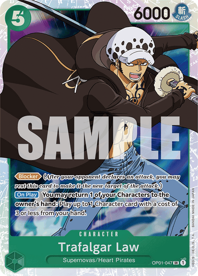 Trafalgar Law OP01-047_r1 One Piece Card The Best One Piece Karte