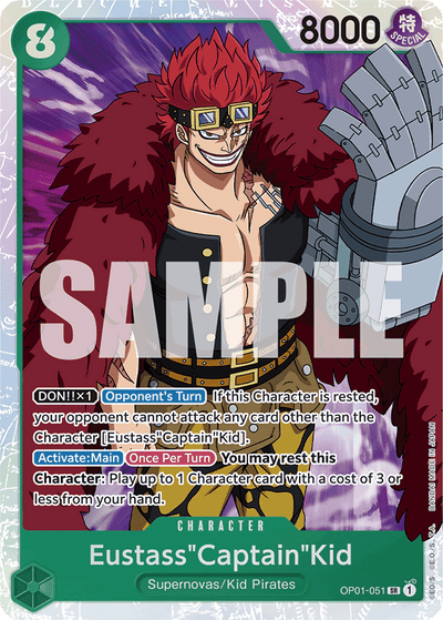Eustass"Captain"Kid OP01-051_r1 One Piece Card The Best One Piece Karte