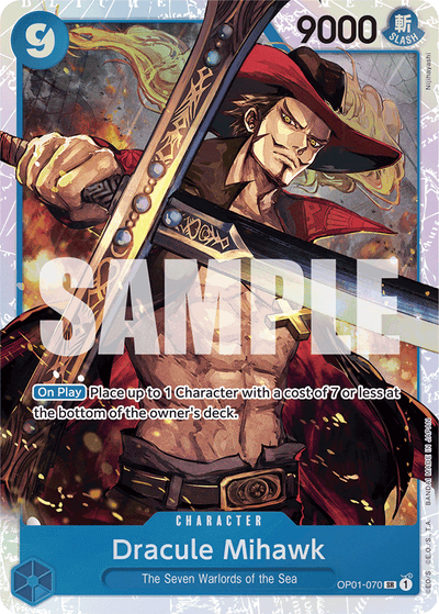 Dracule Mihawk OP01-070_r1 One Piece Card The Best One Piece Karte