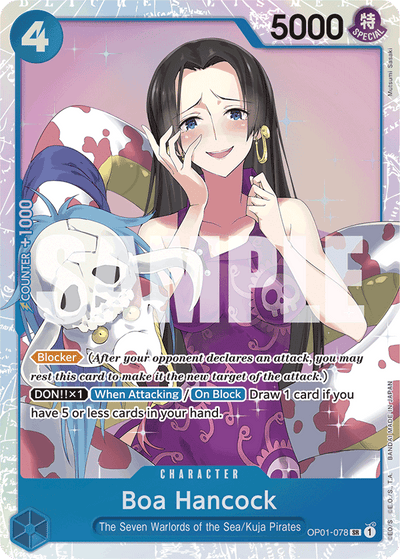 Boa Hancock OP01-078_r1 One Piece Card The Best One Piece Karte