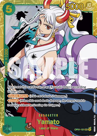 Yamato OP01-121_r1 One Piece Card The Best One Piece Karte