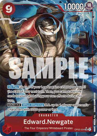 Edward.Newgate OP02-004 (Parallel 4) One Piece Card The Best One Piece Karte