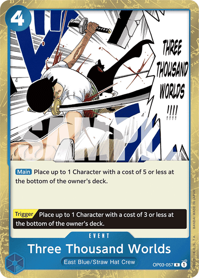 Three Thousand Worlds OP03-057_r1 One Piece Card The Best One Piece Karte