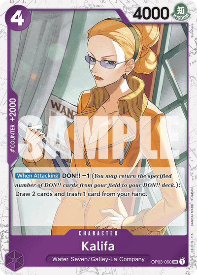 Kalifa OP03-060 (Parallel 2) One Piece Card The Best One Piece Karte
