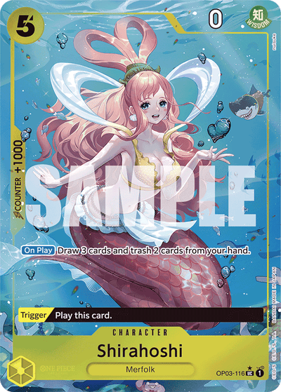 Shirahoshi OP03-116 (Parallel 6) One Piece Card The Best One Piece Karte