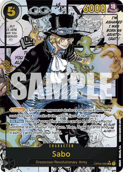 Sabo OP04-083_r1 One Piece Card The Best One Piece Karte