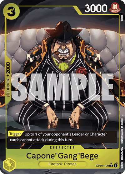 Capone"Gang"Bege OP04-100 (Parallel 5) One Piece Card The Best One Piece Karte