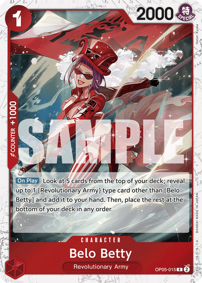 Belo Betty OP05-015 (Parallel 3) One Piece Card The Best One Piece Karte