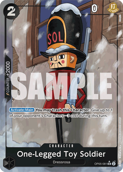 One-Legged Toy Soldier OP05-081 (Parallel 3) One Piece Card The Best One Piece Karte