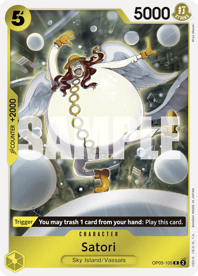 Satori OP05-105_r1 One Piece Card The Best One Piece Karte