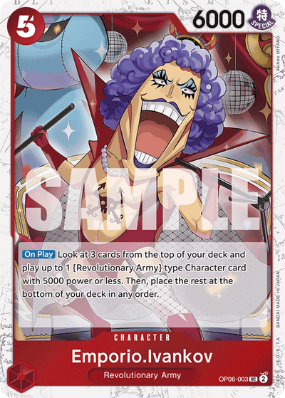 Emporio.Ivankov OP06-003 (Parallel 2) One Piece Card The Best One Piece Karte