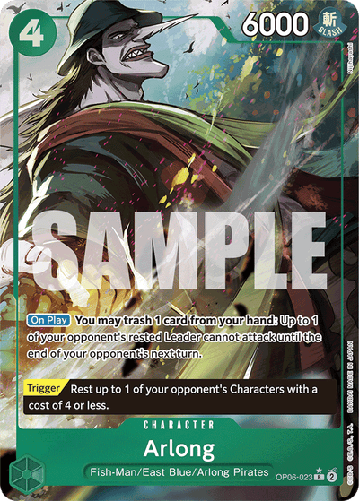 Arlong OP06-023 (Parallel 3) One Piece Card The Best One Piece Karte
