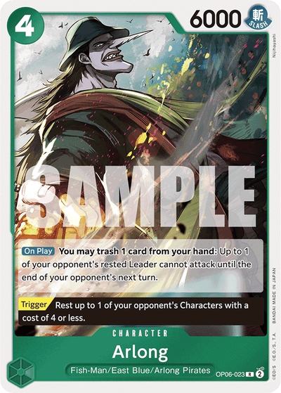 Arlong OP06-023_r1 One Piece Card The Best One Piece Karte