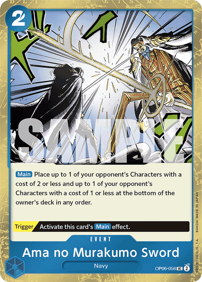 Ama no Murakumo Sword OP06-056 (Parallel 2) One Piece Card The Best One Piece Karte