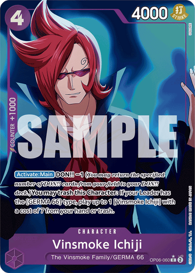 Vinsmoke Ichiji OP06-060 (Parallel 3) One Piece Card The Best One Piece Karte
