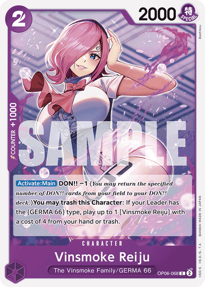Vinsmoke Reiju OP06-068_r1 One Piece Card The Best One Piece Karte