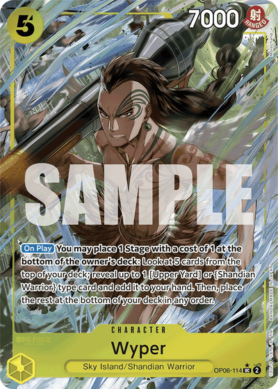Wyper OP06-114 (Parallel 3) One Piece Card The Best One Piece Karte