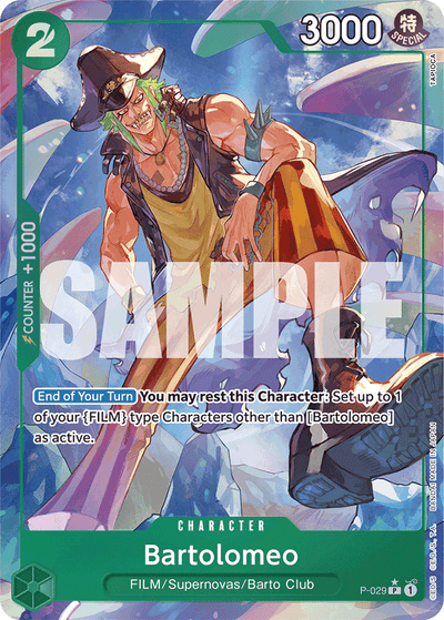 Bartolomeo P-029 (Parallel 4) One Piece Card The Best One Piece Karte