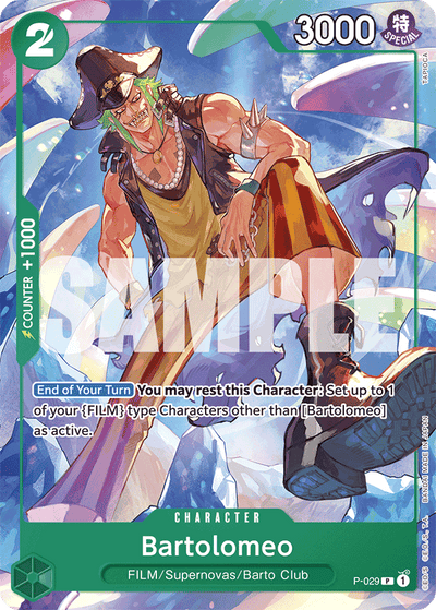 Bartolomeo P-029_r2 One Piece Card The Best One Piece Karte