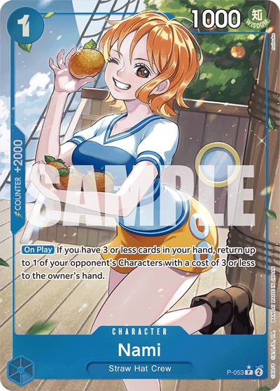 Nami P-053 (Parallel 3) One Piece Card The Best One Piece Karte