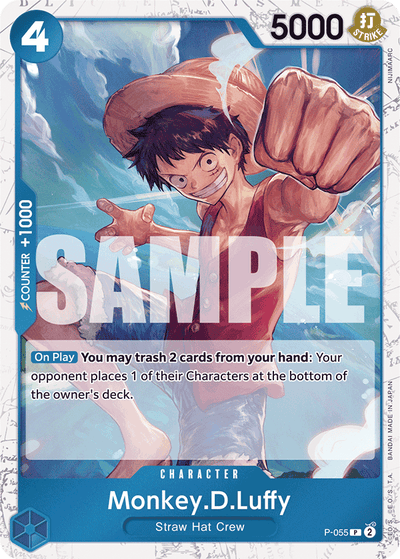 Monkey.D.Luffy P-055 (Parallel 2) One Piece Card The Best One Piece Karte