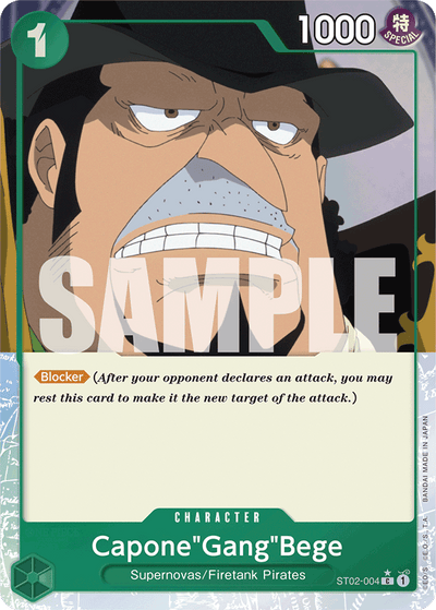 Capone"Gang"Bege ST02-004 (Parallel 3) One Piece Card The Best One Piece Karte