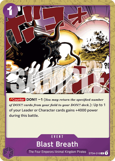 Blast Breath ST04-016_r1 One Piece Card The Best One Piece Karte