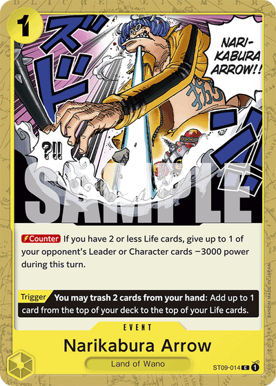 Narikabura Arrow ST09-014_r1 One Piece Card The Best One Piece Karte
