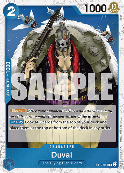 Duval ST12-014 (Parallel 2) One Piece Card The Best One Piece Karte