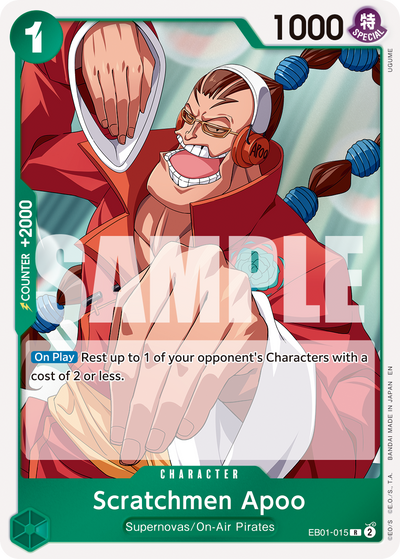 Scratchmen Apoo EB01-015_r1 One Piece Card The Best Vol. 2 One Piece Karte