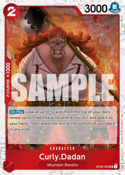 Curly.Dadan OP02-005 (Parallel 1) One Piece Card The Best Vol. 2 One Piece Karte