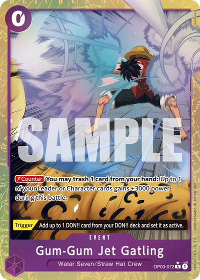 Gum-Gum Jet Gatling OP03-072 (Parallel 1) One Piece Card The Best Vol. 2 One Piece Karte