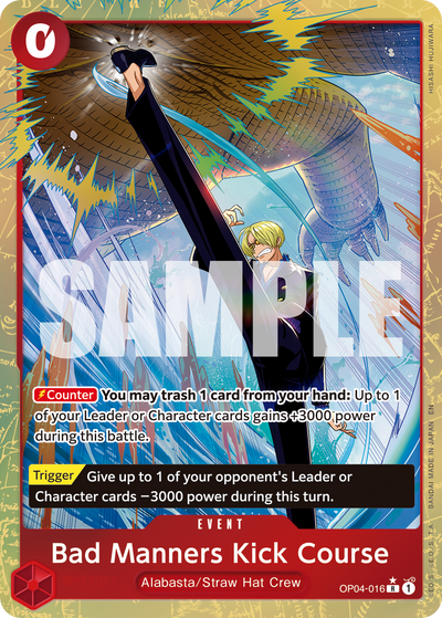 Bad Manners Kick Course OP04-016 (Parallel 1) One Piece Card The Best Vol. 2 One Piece Karte