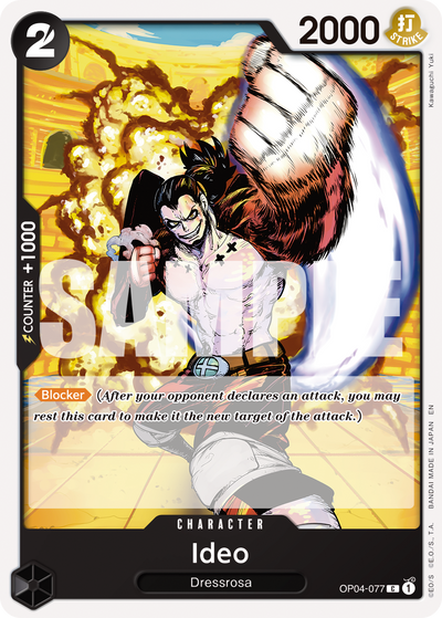 Ideo OP04-077_r1 One Piece Card The Best Vol. 2 One Piece Karte
